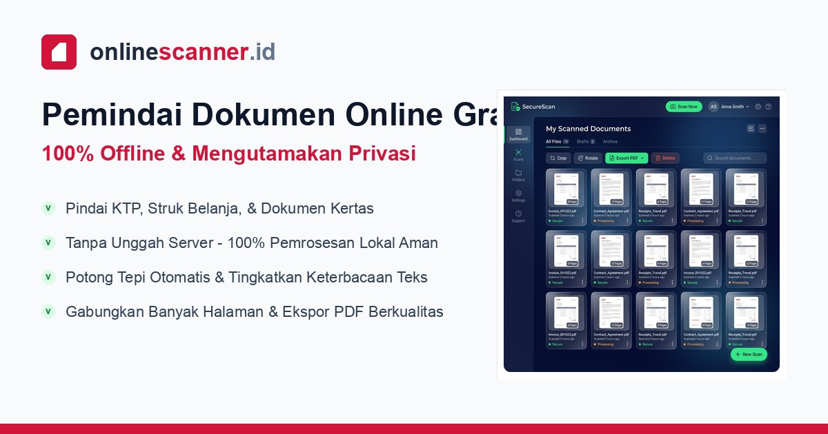 Dokumen Scanner Online - Pemindai Dokumen & KTP Gratis